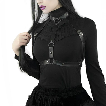 Faux Leather Lingerie Harness for Women / Hot Bra Belt Harness Cage Fetish Bondage - EVE's SECRETS